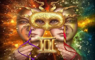 The Masks We Wear – Gemini zodiac symbolism, hidden identities, and spiritual self-discovery by Psychic Lilly