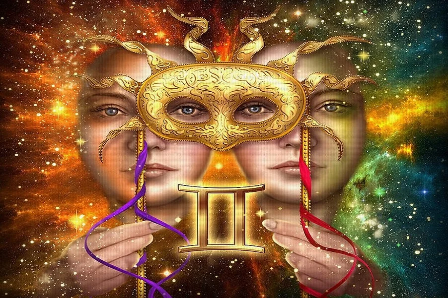 The Masks We Wear – Gemini zodiac symbolism, hidden identities, and spiritual self-discovery by Psychic Lilly