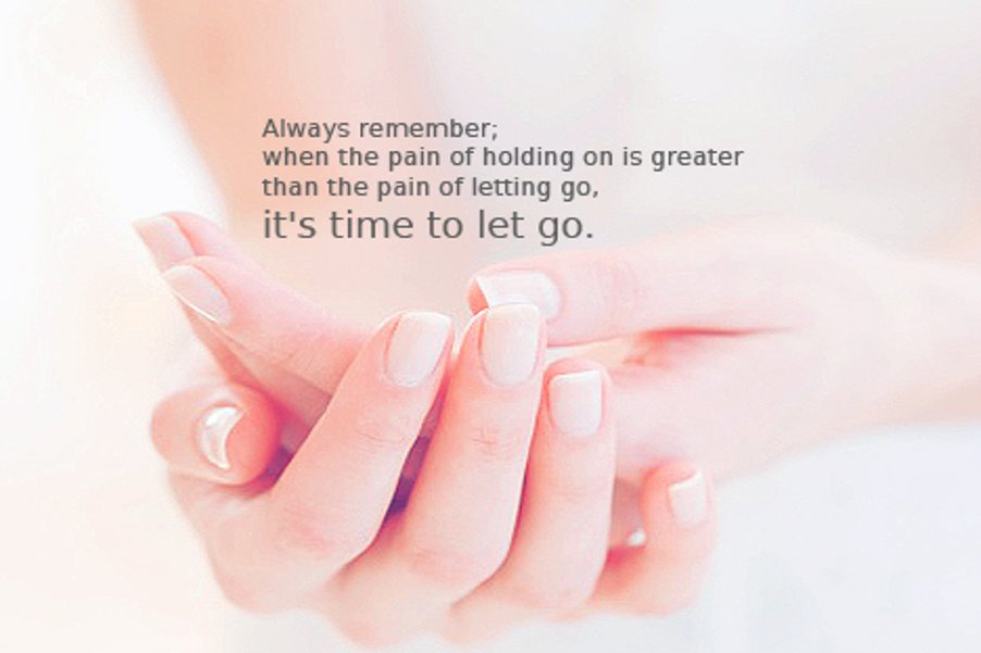 Moving on and letting go go of what no longer serves you.