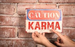 Illustration symbolizing the 12 Laws of Karma – Cautioning the importance of understanding cause and effect and conscious living with Psychic Lilly
